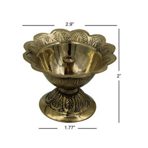 Brass Diya Lotus Akhand