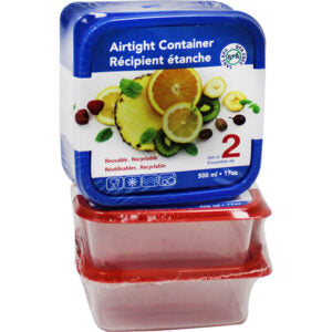Square Air Tight Container 2Pk