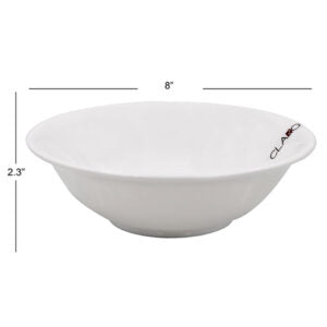 White Soup Bowl 8”