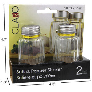 Shaker Salt & Pepper 2Pk