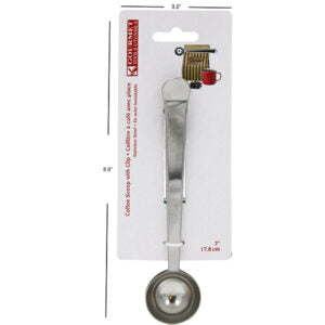 Coffee Scoop Spoon & Bag Clip Stainless Steel