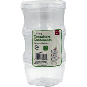 Container Twist & Lock 3 Pk