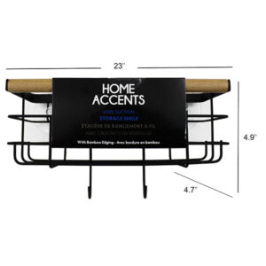 Shelf Storage with Suction Hooks