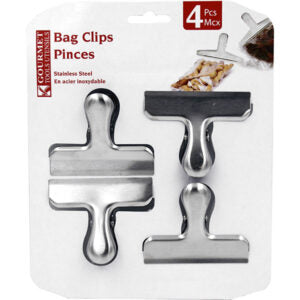 Bag Clip Alligator 4Pk SS