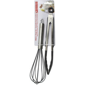 Whisk & Tong Set Silicone