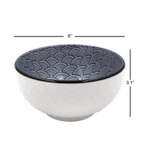 Ceramic Embossed Soup Bowl