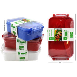 Bento Box w/Spoon & Fork