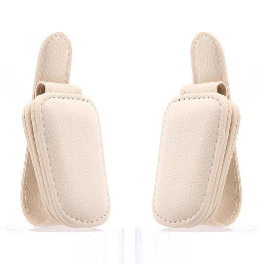 Excel V, Universal Car Sun Visor Glasses Clip, 2-asst (Black/Beige), PVC hc