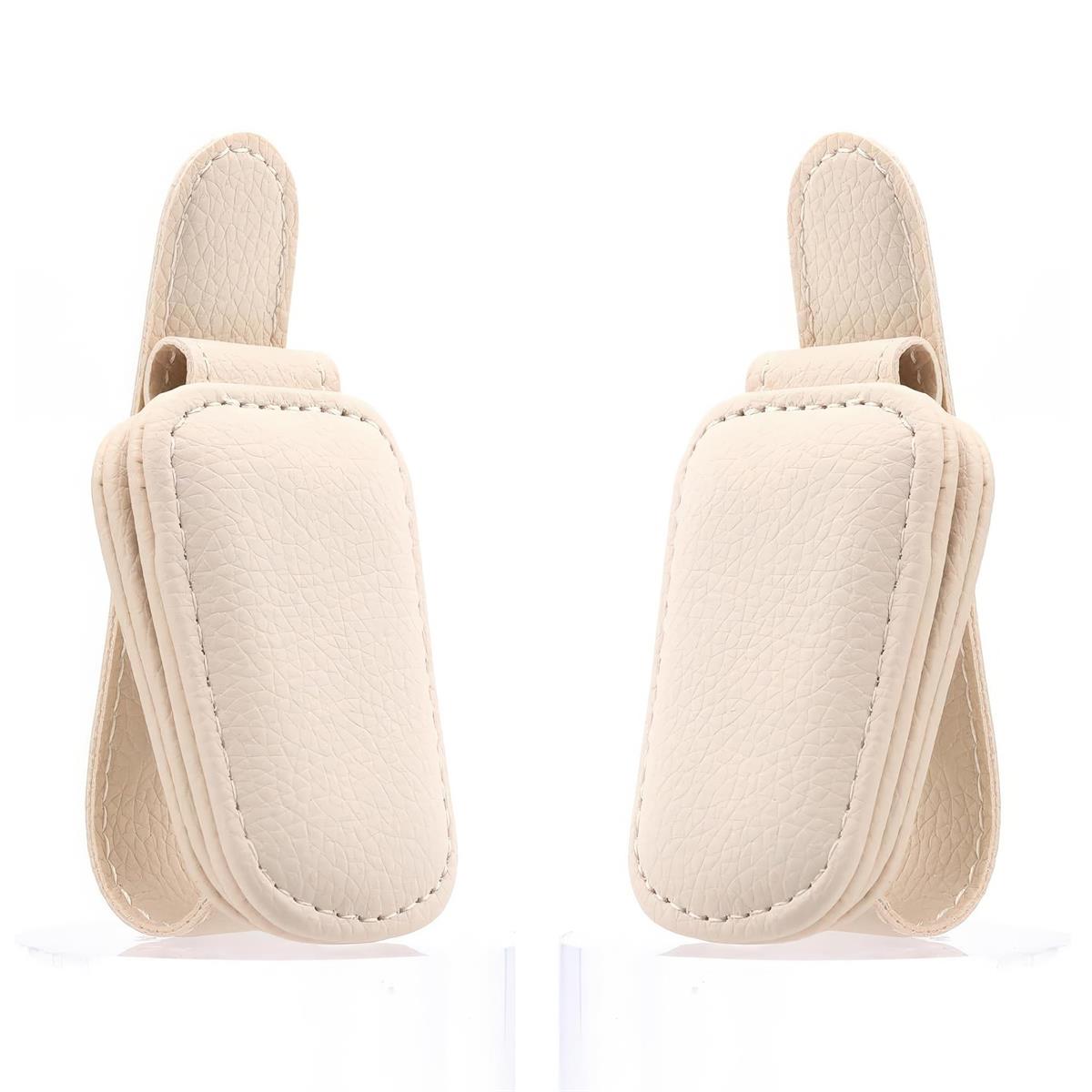 Excel V, Universal Car Sun Visor Glasses Clip, 2-asst (Black/Beige), PVC hc