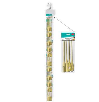 WOOD KITCHEN TOOLS - 4 CLIP-STRIP 12/UNITS