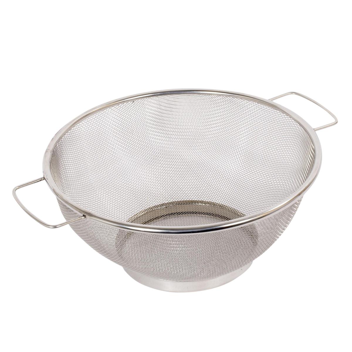 L.Gourmet 9.5" S.S. Mesh Colander, hangtag (CP) (=#80378-HC)