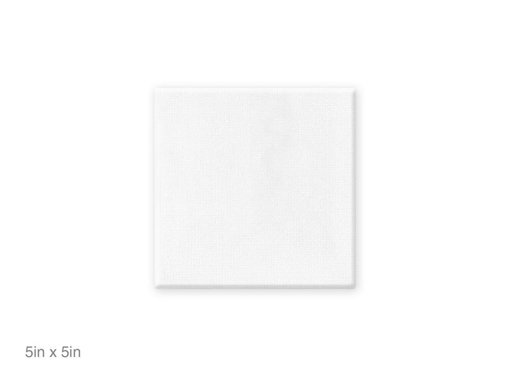 Stretch Artist Canvas: Square 5"x5" Primed Back-Stapled