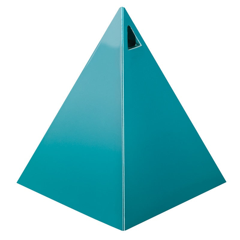 Metallic Teal Pyramid Balloon Weight