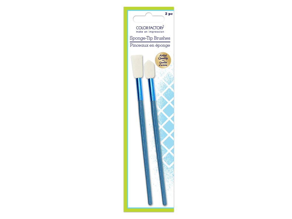 Color Factory Tool: 11.5cm Sponge-Tip Applicator Brushes x2 Asst