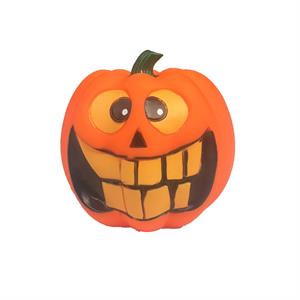 Party Gear Vinyl Pumpkin Squeaky Dog Toy, 3.15"x2.75", Hang Tag
