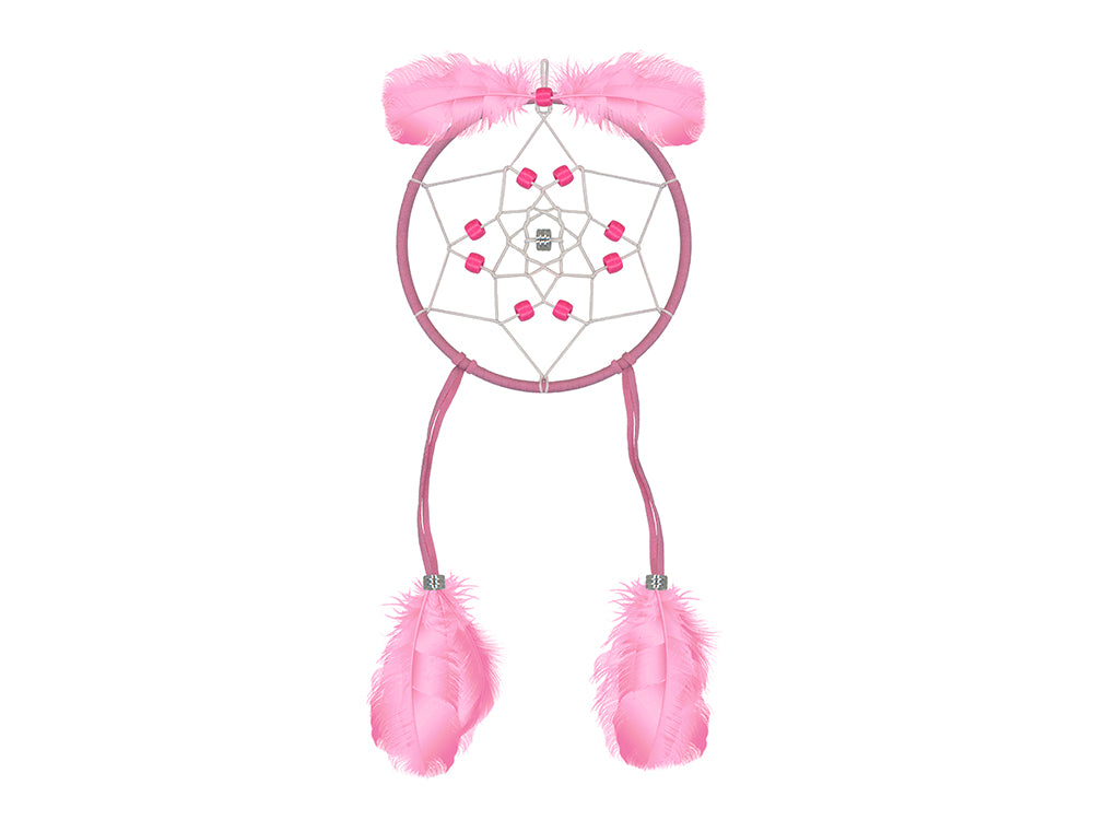 Craft Medley Kit: DIY 16.8"x4.8" Dream Catcher Kit I) Pink