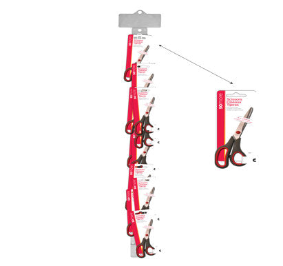 SCISSORS - 8 1/2" CLIP STRIP 24PCS PER CLIP STRIP