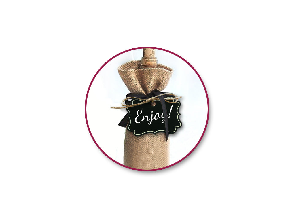 Craft Decor: Chalk-It-Up Tags w/Jute Cord x4 F) Bracket Border