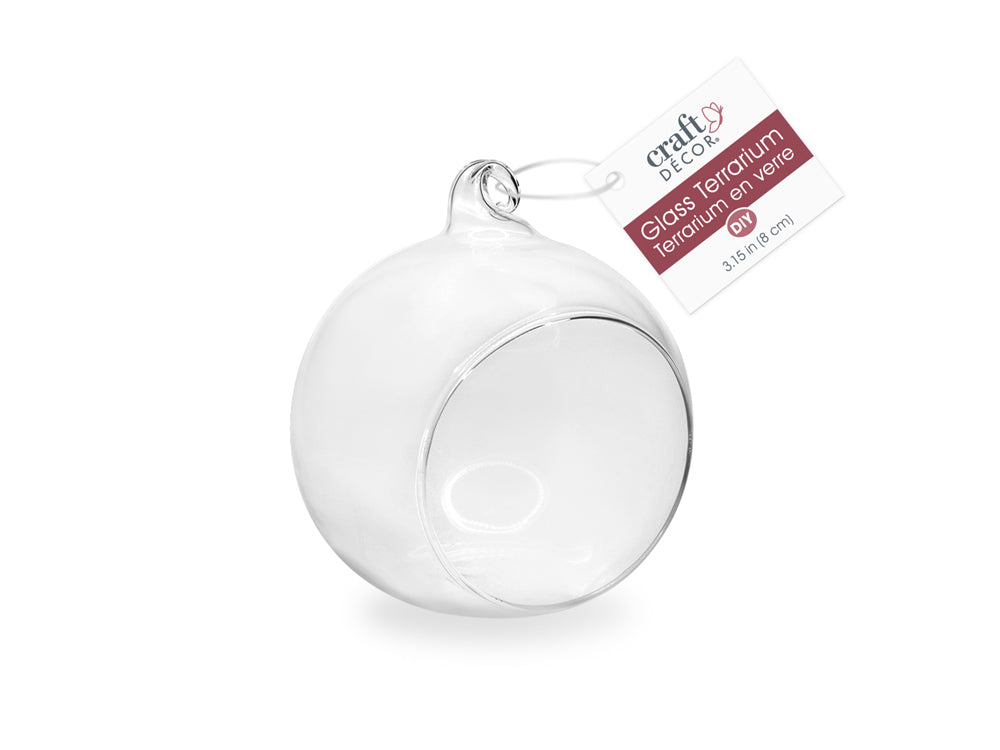 Craft Décor: 8cm DIY Terrarium Clear Ornamental Glass Ball
