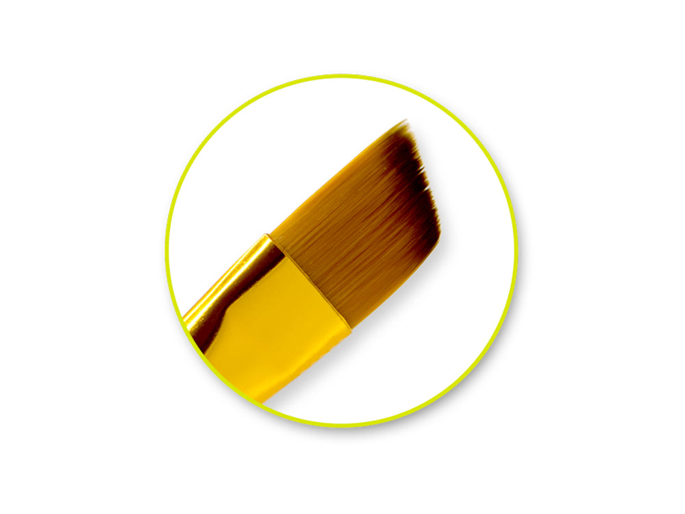 Artist Brush Set: Antique Wood Premium Taklon Set x12 A) Art Medley