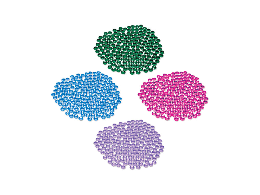 Craft Embell: 16g Gemstone Medley 6mm Asst Colors 4-Tier A) Round Bright