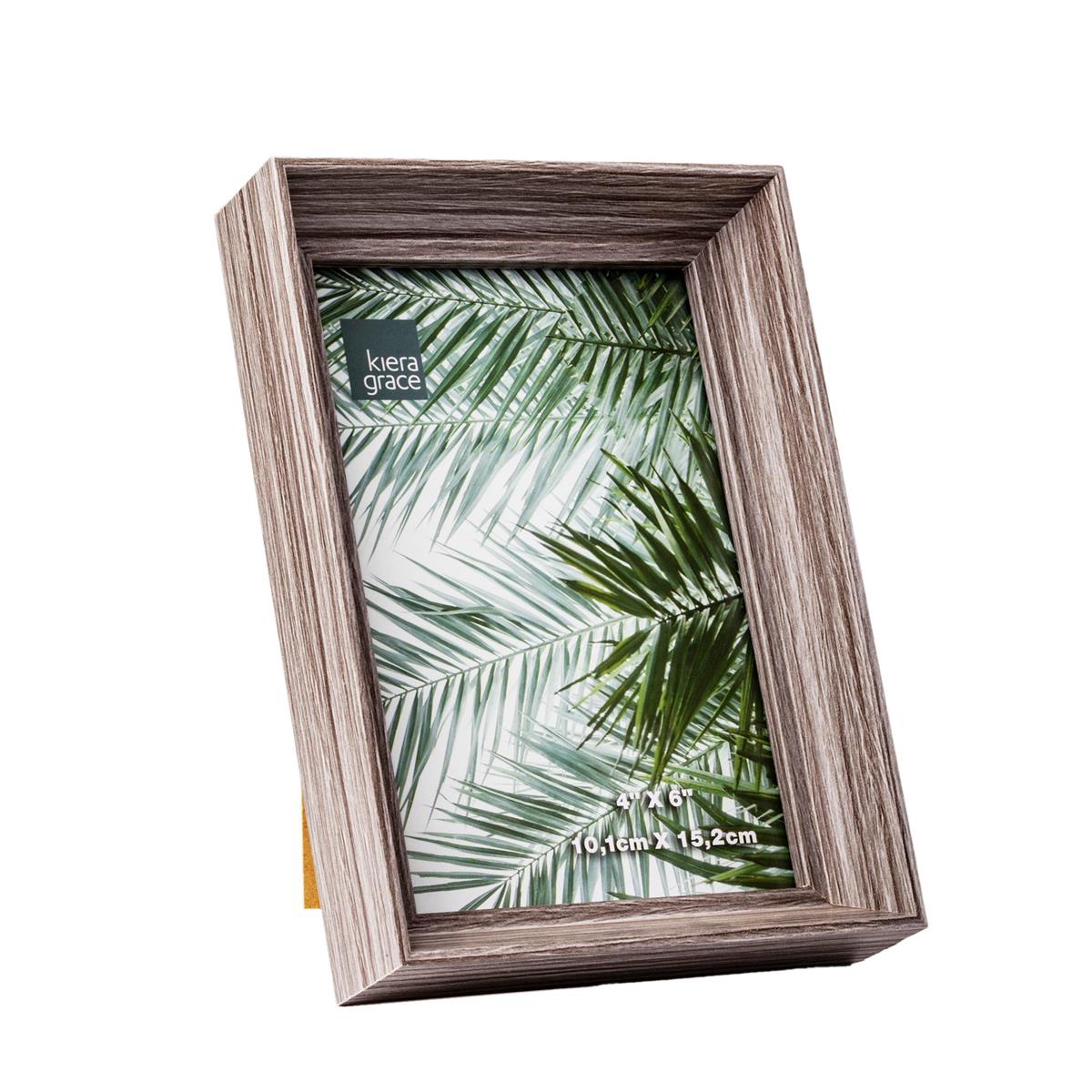KG Vista 4x6in  MDF Photo Frame Mocha Grain Finish, Tapered