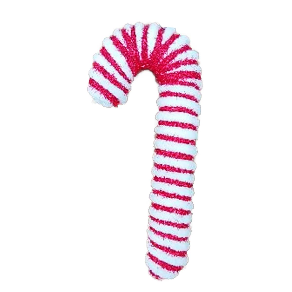 Deco N. Xmas Ornament, Candy Cane, 7.25", cht
