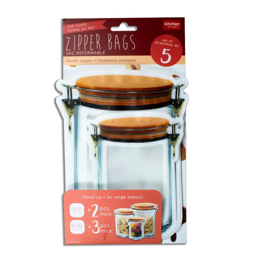 ZIPPER BAGS- 2 SM/3 MEDIUM