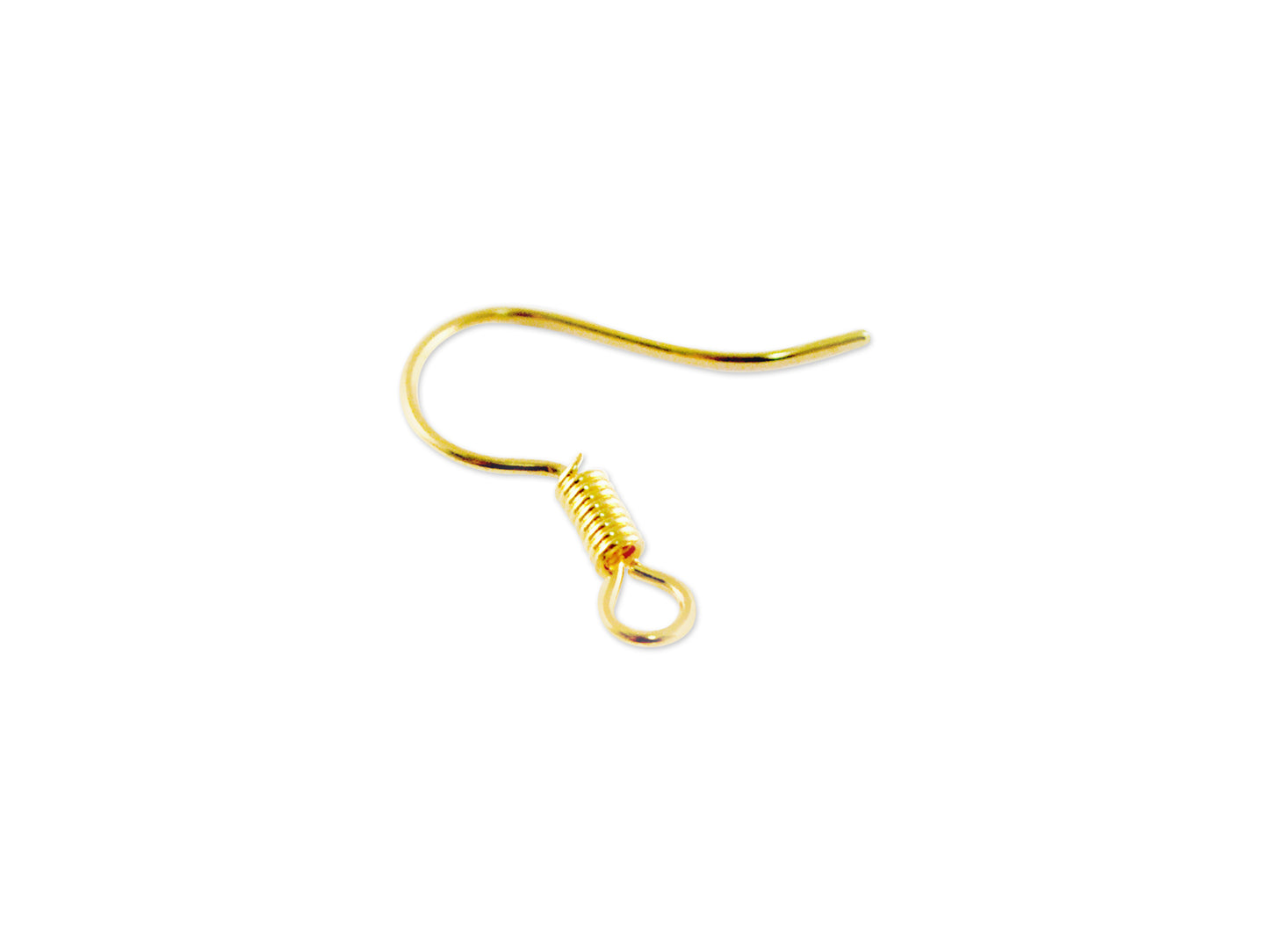 Jewelry Findings: 3/4" Fish-Hook Earring Wires x45 GOLD