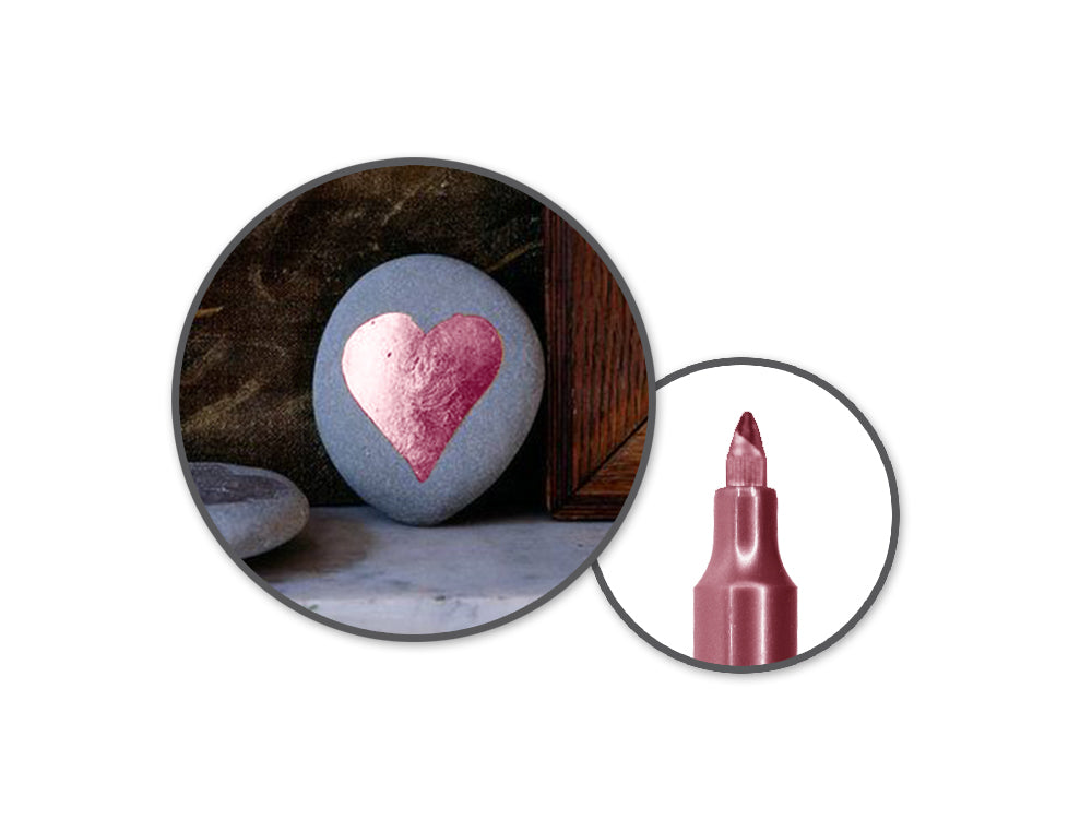 Metallic Marker: 1.2mm Fine Point D) Rose Platinum