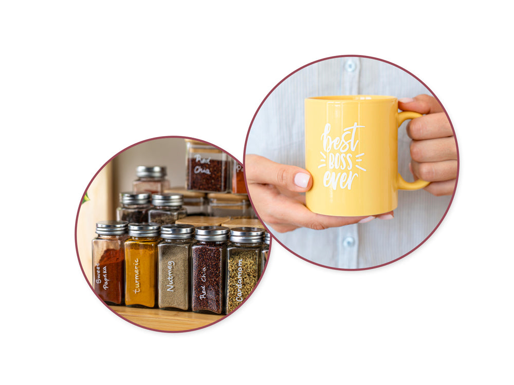 Craft Decor: Glass Writers x2 1.2Mm Fine Point Metallic C) White/White