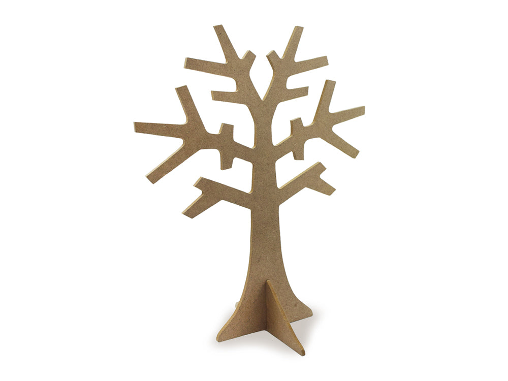Wood Craft: 7.5"x8.7" DIY Jewelry Tree 3mm(T)