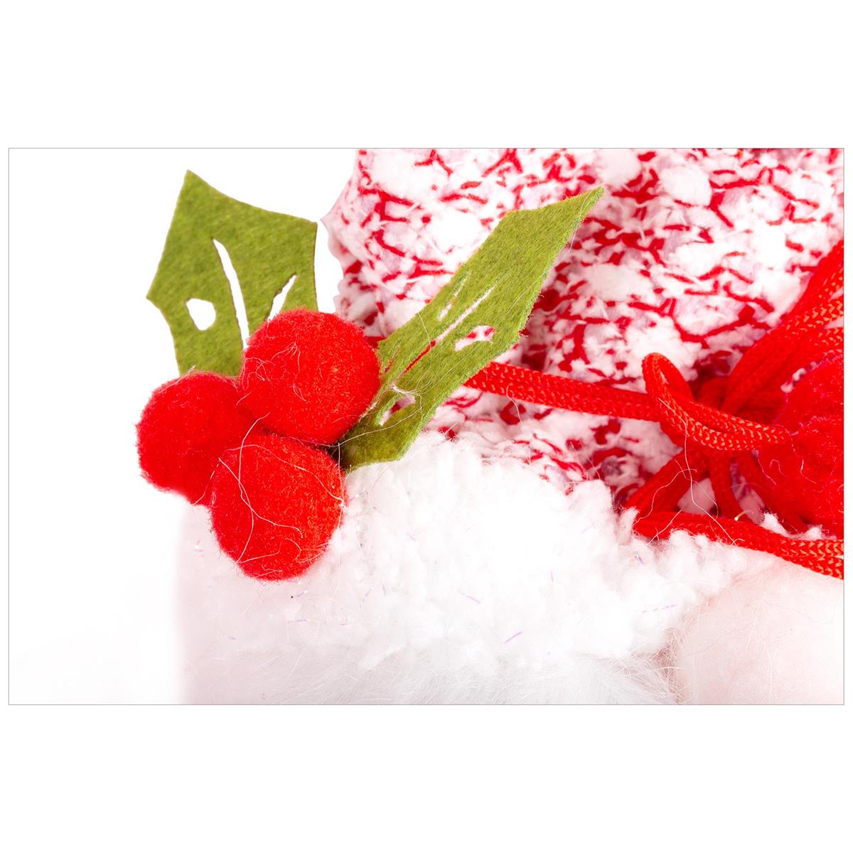 Xmas 7.5" Gnome Treat Bag, 2/S, cht