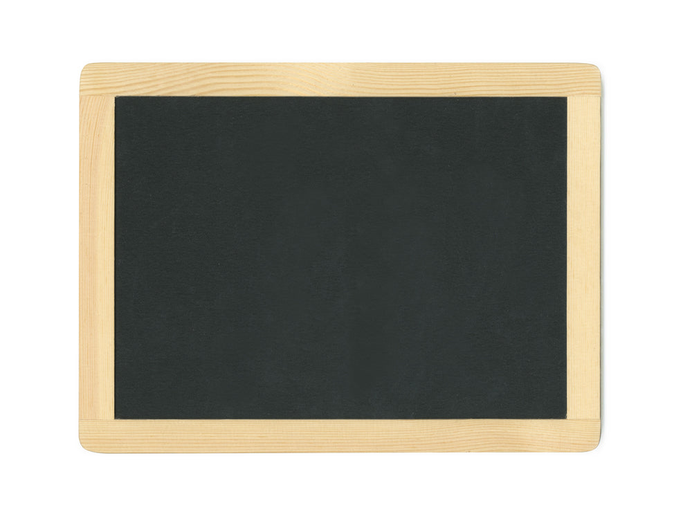Wood Craft: 11.5"x8.75" Natural DIY Chalkboard Frame w/Metal Hooks