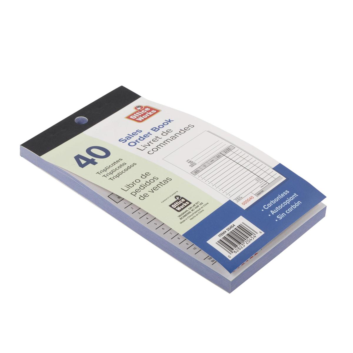 O.WKs. 40-ct Triplicate Sales Book