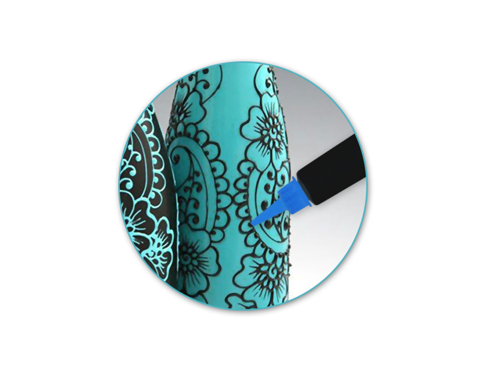 Plastic Bottles: 2oz (55ml) Writer/Glue Bottle x2 Reusable