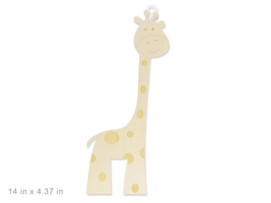 Wood Decor: DIY Laser-Etched Paintable Wall Plaques G) Giraffe