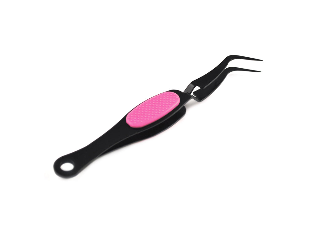 Beading/Jewelry Tool: Precision Curved Tweezer Soft-Grip w/Reverse Grip
