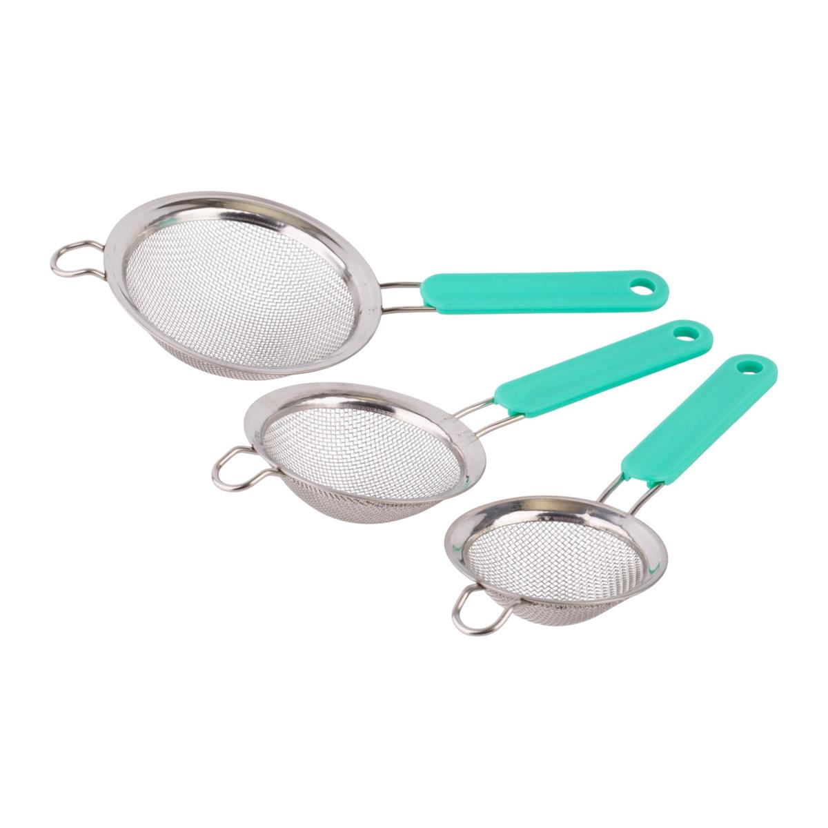 Luciano 3-pc S.S. Mesh Strainer Set 2.5"/3"/3.5", t.o.c. (CS)