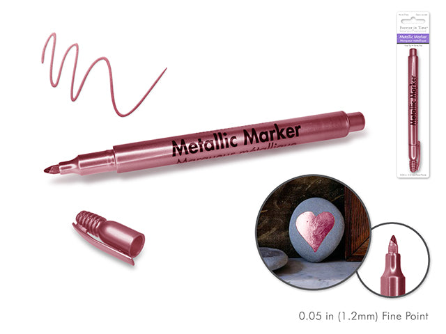 Metallic Marker: 1.2mm Fine Point D) Rose Platinum