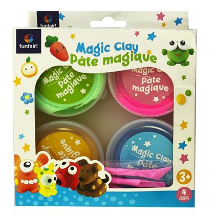 MAGIC CLAY-4 COLOR PLAY SET 18.2*(18.2+3)*4.5