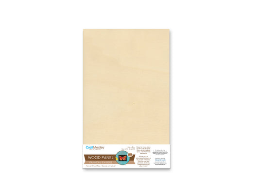 Wood Craft: 5.75"x7.75" DIY Art Panel Natural 0.7" Deep