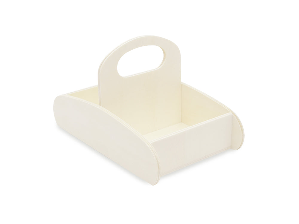 Wood Craft: 7.7"x4.7" Basket Tray 2-Sided