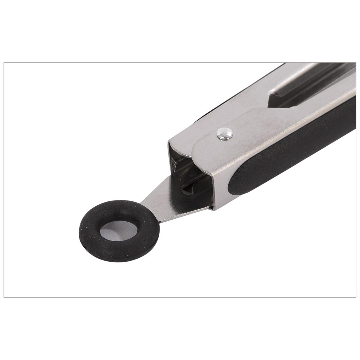 L.Gourmet 16" S/S Tongs w/ Rubber Cushion&Pull-lock,t.o.c.(CP)