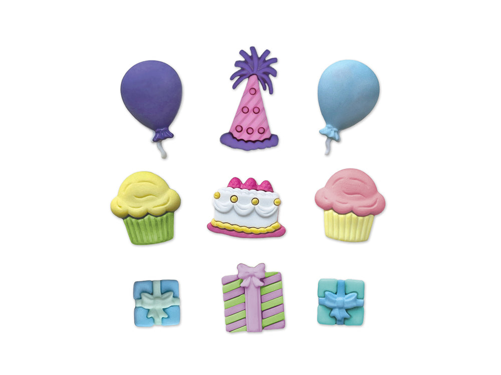 Buttons Galore & More: Craft & Sewing Novelty Buttons Asst 4020 Happy Birthday