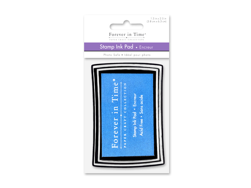 Stamp Ink Pad: 1.5"x2.5" Pigment Solid Color AcidFree L) Royal Blue