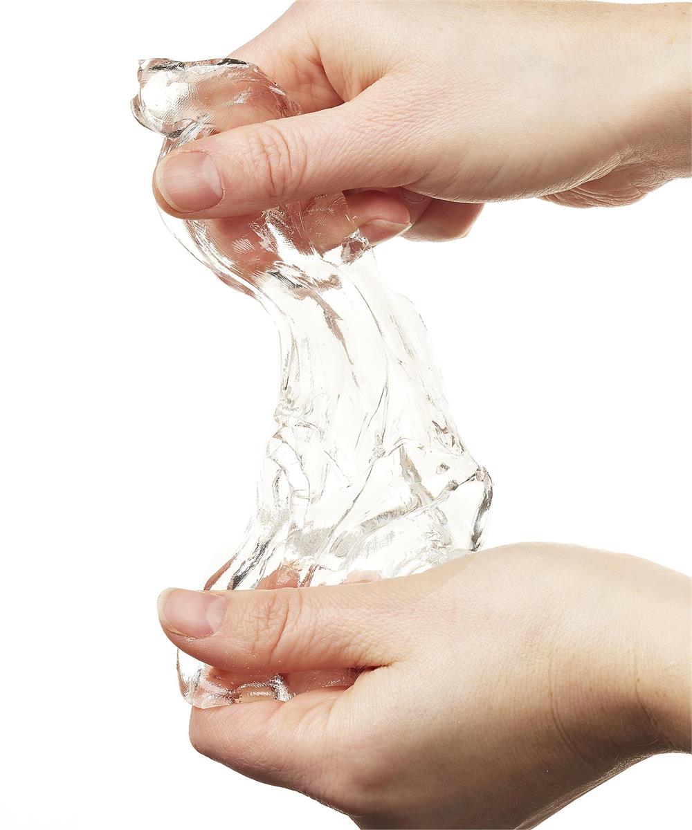 4" Crystal Clear Slime, 12pcs/dsp