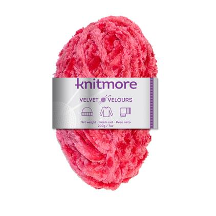 VELVET KNITTING YARN-RED200G/126yards
