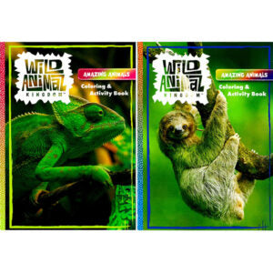 Book Colouring & Activity Wild Animal Kingdom