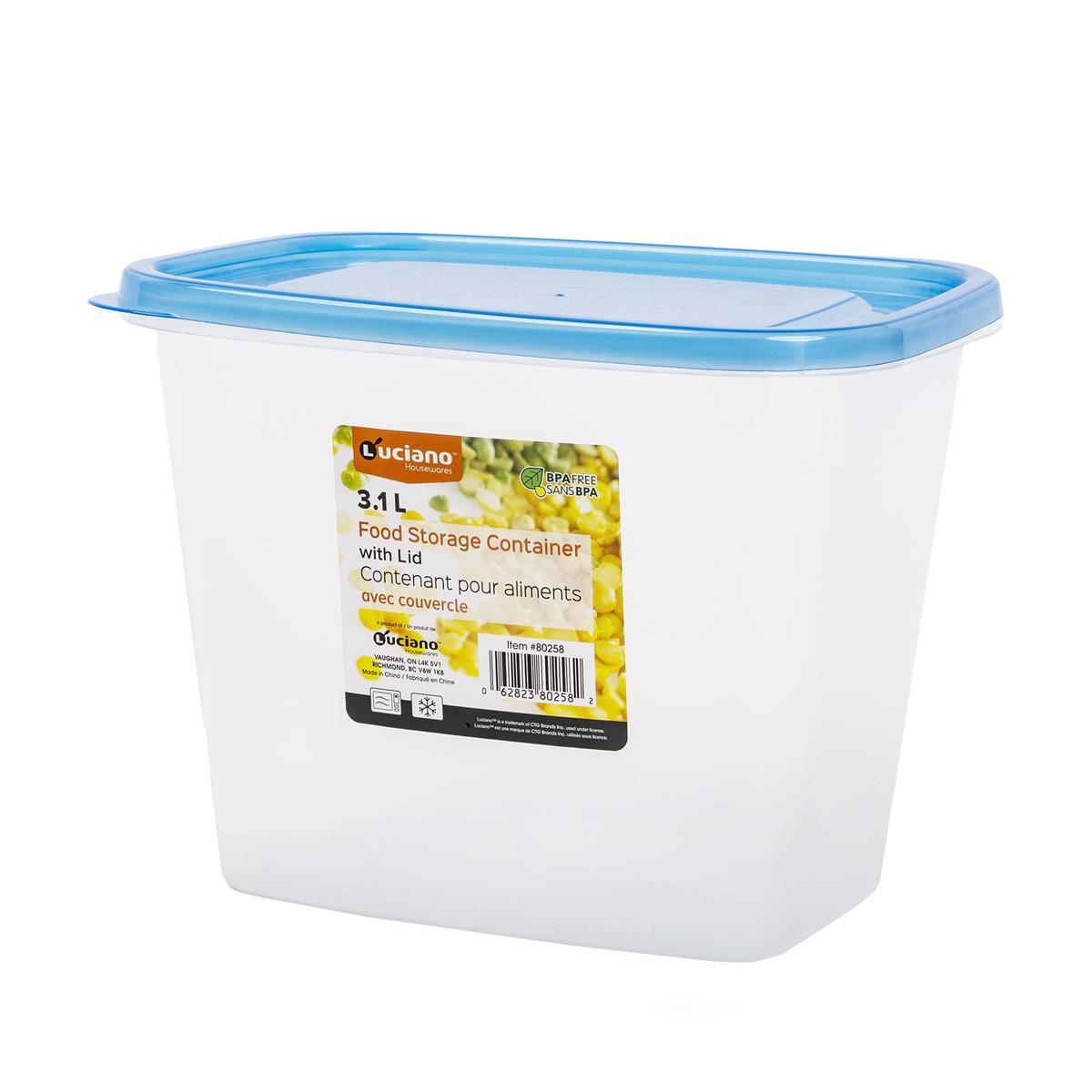 Luciano 3.1L (104-oz) Tall Rect. Storage Container w/Lid